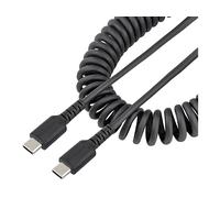 StarTechcom Cavo USB C Ricarica Veloce da 1m Cavetto USB tipo C 20 Spiralato di Alimentazione e Sincronizzazione Resistente