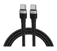 CAVO USB TYPE C WOZINSKY Wozinsky cavo USB-C a USB-C 2 m, USB 2.0, ricarica rapida fino a 65 W, nylon, nero
