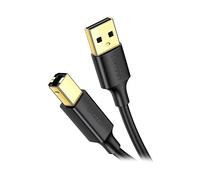 UGREEN Cavo Stampante USB 2.0 A a Tipo B Maschio Compatibile con HP Epson Brother Canon Lexmark, Scanner, Fax (5m)