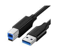 UGREEN 10372 - Cavo USB A USB B maschio nero 2 m, USB A, USB B, 3.0 (3.1 Gen 1), colore: nero