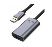 UNITEK Cavo di prolunga da 10 metri con amplificatore USB 3.1 Gen1 │ Cavo ripetitore USB con amplificatore di segnale e alimentazione│ Da USB-A maschio a USB-A femmina │ 5 Gbit/s, Plug&Play│ Alluminio