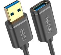 UNITEK Cavo di Prolunga USB SuperSpeed 3.1 Gen 1 │ 3 Metri, A Maschio a A Femmina │ Per Stampante, Mouse, Tastiera, Lettore di Schede │ 5Gbps, Plug&Play │ Contatti Placcati Oro, Nero