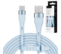 Krüger&Matz - Cavo USB tipo C 1 m silicone blu KM1268-1BL