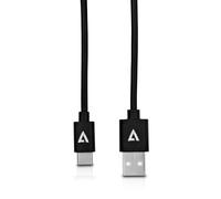 Cavo USB V7 CBLCU2A-2M Nero USB-A a USB-C 2.0 2 m con placcatura oro