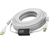 CAVO USB VISION 10 m USB 2.0 da USB A a USB B