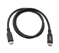 System-S Cavo USB4 da 80 cm tipo C maschio a maschio 40 Gbps adattatore nero