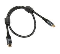 Cavo USB4 compatibile con Thunderbolt3, Thunderbolt5, cavo USB C90 gradi, ricarica rapida PD3.1, supporta display HD 8K, ricarica da 240 W fino a 480