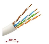 Cavo UTP rete lan CAT 5E puro rame da esterno bobina CAT5E 305 metri BIANCO