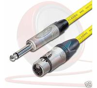 Cavo Van Damme Femmina XLR A Jack Mono. Mic / Mixer / DI. Neutrik NC3FXX