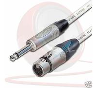Cavo Van Damme Femmina XLR A Jack Mono. Mic / Mixer / DI. Neutrik NC3FXX