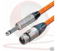 Cavo Van Damme Femmina XLR A Jack Mono. Mic / Mixer / DI. Neutrik NC3FXX