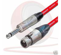 Cavo Van Damme Femmina XLR A Jack Mono. Mic / Mixer / DI. Neutrik NC3FXX