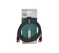 GEWA Twinkabel Basic Line 6m, nero, 2x Cinch - 2x Cinch, 190200