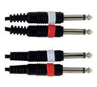 GEWA Twinkabel Basic Line 6m, nero, 2x 6,3 mm mono jack - 2x 6,3 mm mono jack, 190180