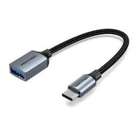Cavo Vention CCXHB da USB-C a USB-A femmina 5 Gbps grigio nichel da 15 cm