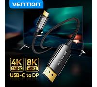 Cavo Vention da USB-C a DisplayPort 1.4 8K 32.4Gbps per iPhone 15, MacBook Pro, iPad, Compatibile con Thunderbolt 4/3, Cavo USB-C a DP 8K 60Hz