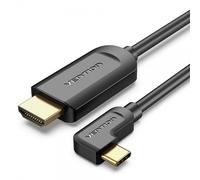 Cavo Vention USB-C maschio a HDMI 2.0 maschio ad angolo retto - 15 m - Nero