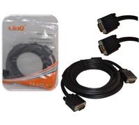 CAVO VGA CON FERRITI MASCHIO / MASCHIO LUNGHEZZA 3 Mt. COLORE NERO VGA/M/M3 LINQ