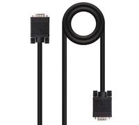 Cavo VGA Nanocable 10.15.1302 1.8m D-Sub HDB15 M/M Nero doppia schermatura