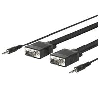 VivoLink 30m VGA + 3.5mm m/m cavo VGA VGA (D-Sub) Nero