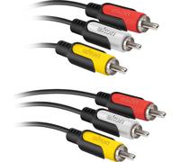Cavo video 3 RCA maschio a 3 RCA maschio, lunghezza cavo 3 metri