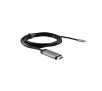 Verbatim 49144 cavo e adattatore video 1,5 m USB tipo-C HDMI Nero, Argento