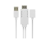 Cavo USB Femmina Mhl Per HDMI Maschio E USB Maschio Smartphone/Tablet - Bianco