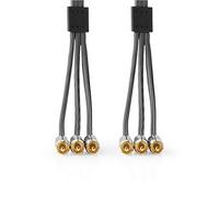 Cavo video composito 3x RCA maschio 3x RCA maschio Placcato oro 480p 2 m