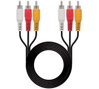 Cavo video composito maschio a maschio connettore DVD adattatore AV cavo di estensione convertitore RCA 1,5m