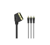 Cavo video - HAMA - 1,5m - Connettore scart maschio - 3 RCA maschi - Contatti placcati oro