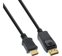 InLine Cavo convertitore DisplayPort maschio a HDMI maschio 10 m Nero