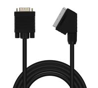 Cavo Video Peritel Maschio verso VGA Maschio 1.8m LinQ Nero
