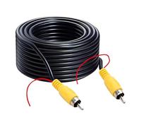 Cavo video RCA 10M per telecamera di retromarcia, estensione AV rilevazione | RCA maschio-maschio, lunghezza 10 m e cavo di rilascio per sistemi di telecamere per retromarcia adatti in auto.