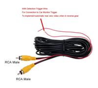 Cavo video RCA professionale a doppia schermatura, schermato al 100% per la protezione dalle interferenze EMI e RFI, con anima in rame puro per un