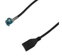 Cavo video USB a 4 pin per BMW NBT per Evo Host, cablaggio per autoradio da 100 cm, connettore nero per musica AUX