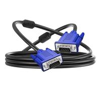 Cavo video VGA - Cavo connettore monitor, cavo di visualizzazione analogico | Cavo VGA di collegamento VGA a lunga usura con estremità dorate, video ad alta chiarezza adatto per computer por