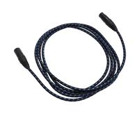 Cavo XLR 10 Piedi HiFi Collegamento Audio Stereo Cavo per Microfono Guaina in Nylon Cavo Microfonico con Fibbia in Metallo per Basso Elettrico per Chitarra (blu navy)