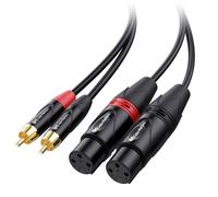 Cavo XLR a RCA 1,8m Cavo da XLR Femmina a RCA Doppio
