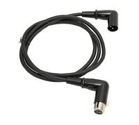Cavo XLR da Maschio a Femmina, Cavo Mic da Maschio a Femmina XLR 3 Pin, Basso Rame Puro Argento Placcato XLR Perni per Microfoni da Fase Luci DMX Tavole di Miscelazione Luci (1,5 M)