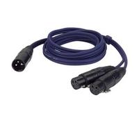 Cavo XLR DAP AUDIO FL38150 BILANCIATO DA 2 XLR FEMMINA A 1 XLR MASCHIO LUNGHEZZA 1,5 MT