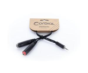 Cavo Y bretella mini-jack stereo, 2 jack mono femmina 30 cm