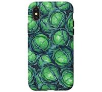 Cavoli Verdi Dipinti A Mano Custodia per iPhone X/XS