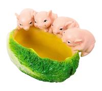 Cavolo cinese con fioriera a forma di maiale, vaso per allevamento di pesci