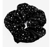 Cavolo Classico per Capelli in Raso Cristallo Pagliettato Glamour Nero