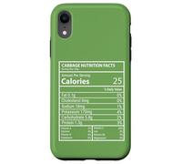 Cavolo Valori nutrizionali Calorie Vegan Humor Design Custodia per iPhone XR
