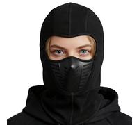 Cavre-Face Moto per Gli Uomini, Sciarpa Protettiva Calda Traspirante Elastica per Freddo, Collo e Copertura Viso per Uomini e Donne, per la, Il Viaggio, Il Ciclismo, Lo Sci e Lo Sci, Nero