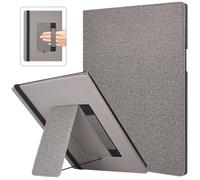 Caweet Custodia con supporto per Remarkable Paper Pro 11,8 pollici 2024, guscio posteriore rigido protettivo auto sleep/wake Book Folio cover con portapenne e cinturino da polso, grigio