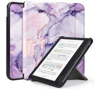 Caweet Custodia per Tolino Vision Colour 2024, Kobo Libra Colour (Modello: N428), Cover con Stand e Auto Sleep/Wake, Lilla Marmo