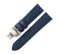 CAWEUER 1853 Speed Chi T116 Cinturino in pelle sottopelle in tela e nylon compatibile con Tissot T116617A Le Locle Starfish T20 Canvas Uomo Polso 22 20mm(Blue-Steel-B1,22mm)