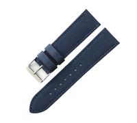 CAWEUER 1853 Speed Chi T116 Cinturino in pelle sottopelle in tela e nylon compatibile con Tissot T116617A Le Locle Starfish T20 Canvas Uomo Polso 22 20mm(Blue-Steel-K1,22mm)